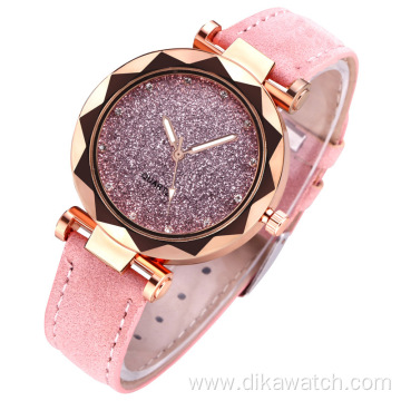 Wholesale Factory Direct Sale Watch Gift Set with Gift Box Bracelet Wrist Watches Candy Color Leather Quartz Watch 2PCS Set Hot